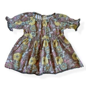 Matilda Jane Grey Floral Peasant Top Hello Lovely Collection 6